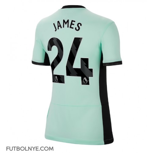 Camiseta Chelsea Reece James #24 Tercera Equipación para mujer 2023-24 manga corta